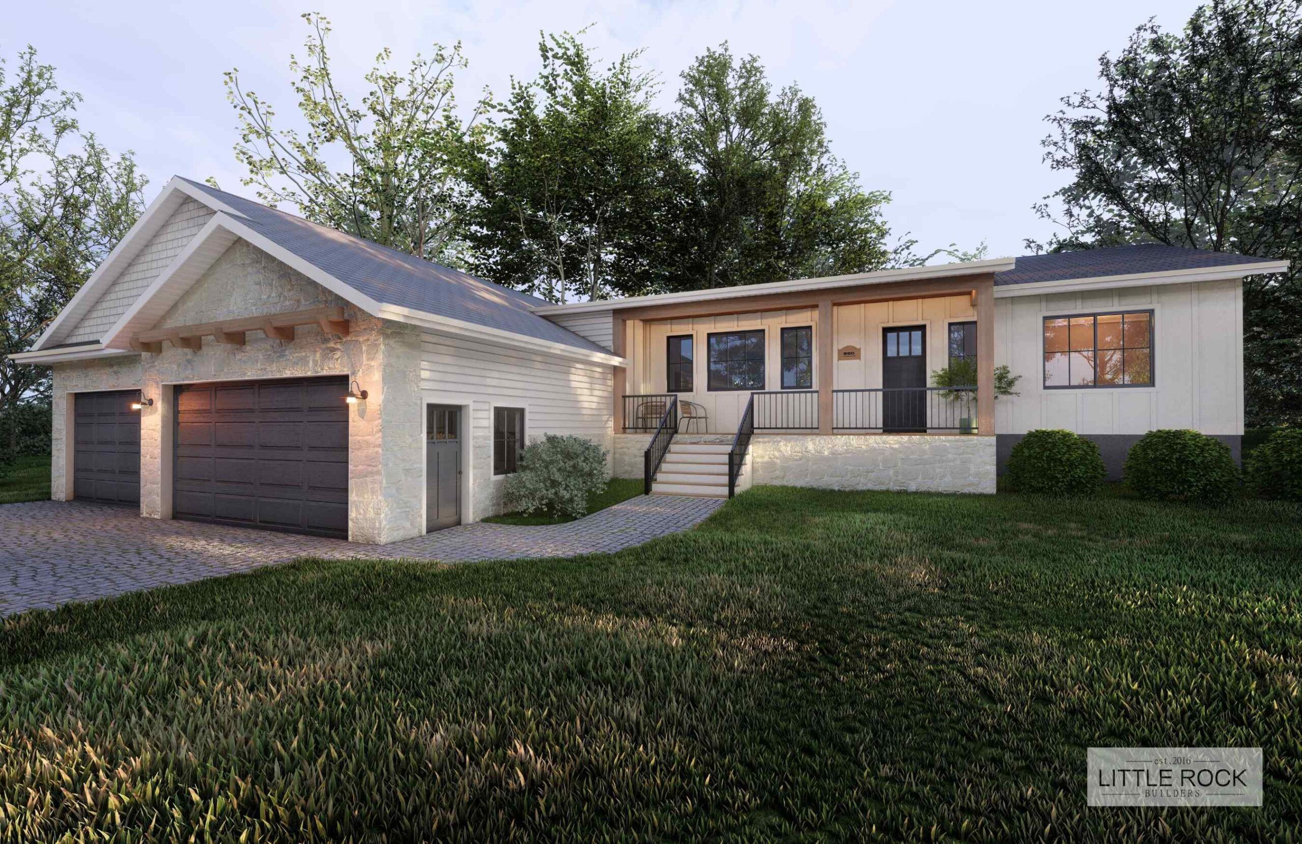 The Monroe is a remarkable 4 bedroom home built by Little Rock Builders best custom home builder in Austin Texas