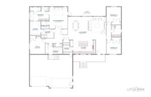 The Monroe is a remarkable 4 bedroom home built by Little Rock Builders best custom home builder in Dallas Texas
