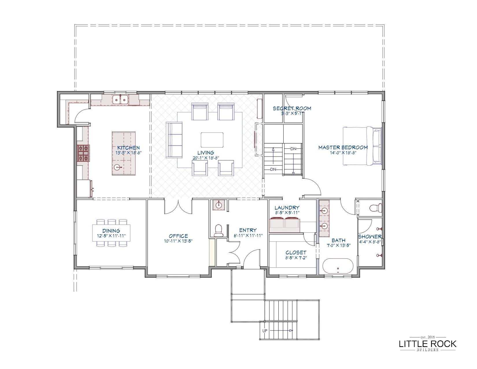 The Sarasota a beautifully designed residence built by Little Rock Builders in Texas custom home builder