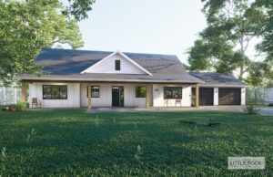 The Windsor is a captivating modern farmhouse-style home build by Little Rock Builders in Texas